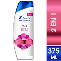 Shampoo Head &  Shoulders suave manejable 2 en 1 frasco 375 ml